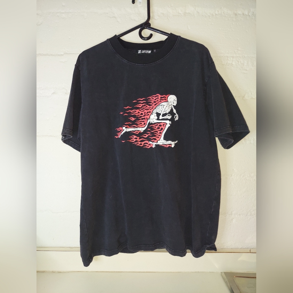 Skater Graphic Black T-Shirt